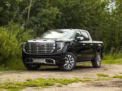 The 2025 GMC Sierra 1500 Denali blends luxury and performance in a striking, capable full-size picku...