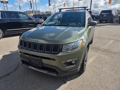 Experience confident adventure with the 2021 Jeep Compass North in striking blue, designed for those...