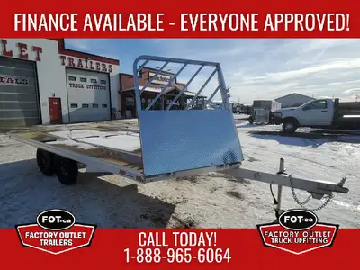 Welcome to Factory Outlet Trailers! NEW 16ft SnoPro Aluminum Snowmobile Trailer from Alcom - Deluxe...