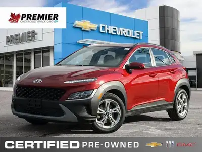 Navigate with confidence and comfort in this stunning 2023 Hyundai Kona Preferred, dressed in a vibr...