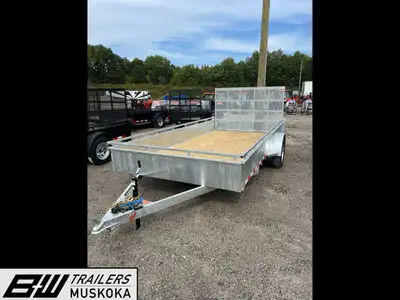 Canada Trailers Steel Side Utility Trailer 7x14 ft 2,006 lbs GVWR GVWR: 3,500 lbs. AXLES: (1) 3,500...