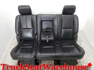 call or text 905-259-8027 or email truckseatwarehouse@gmail.com Black Leather second row bench seat...