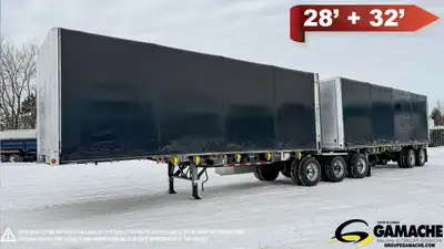 Trailer - # STOCK: R-37269 2024 MANAC 28'+32' COMBO BI-TRAIN ROLLING TARP REMORQUE A RIDEAUX 2024 MA...
