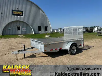 2026 Canada Trailers 6in. x 10in. Galvanized Utility Trailer - (1) 3500# Spring Axle - 2990# GVWR -...