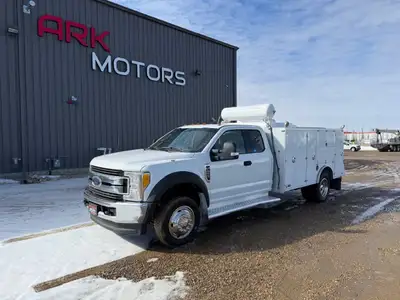 2017 Ford F-550 XLT Service Truck 6.7L Powerstroke Diesel Engine 4x4 Automatic Transmission CREW Cab...