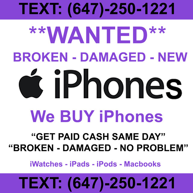 We Buy Brand New In Box Sealed / Opened iPhone 14 13 15 Pro Max in Cell Phones in City of Toronto