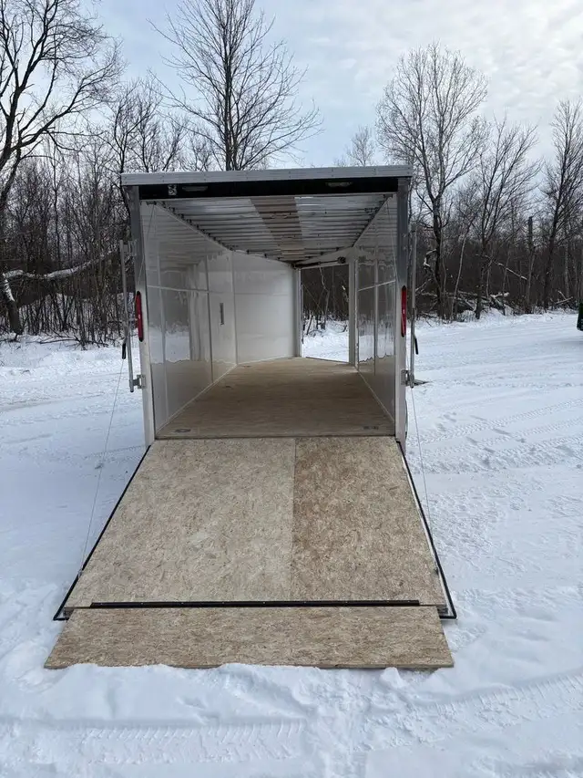 2026 Weberlane Aluminium 7' x 23' 2 essieux 2 rampes skidoo moto in Cargo & Utility Trailers in Laval / North Shore - Image 12