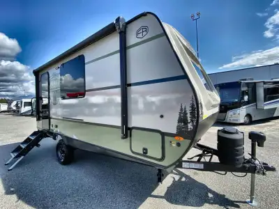 Forest River No Boundaries 18 Series travel trailer NB18.2 highlights: Queen Bed Full Bath Outside K...