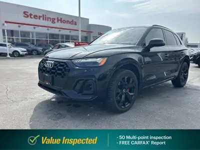 Command attention in the stunning Mythos Black Metallic 2022 Audi SQ5 3.0 Technik, a sport utility v...