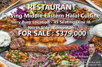 For Sale - Turkish Restaurant In Edmonton
