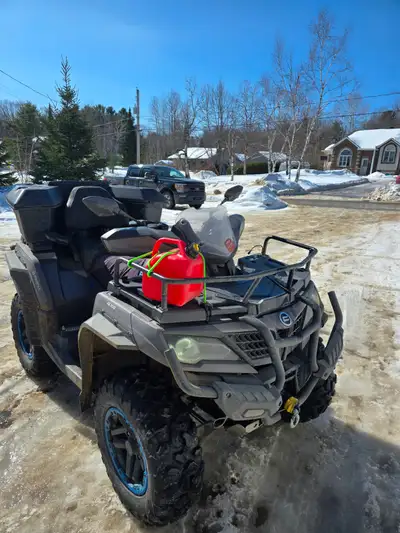 Beatifull 2022 CfMoto Overland 2 Up seat 1000cc dual cylinder Atv. Bought new. in 2022. Grey and Bla...