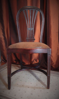 CHAIR ANTIQUE HEPPLEWHITE  UPHOLSTERED & OTHER CHAIRS