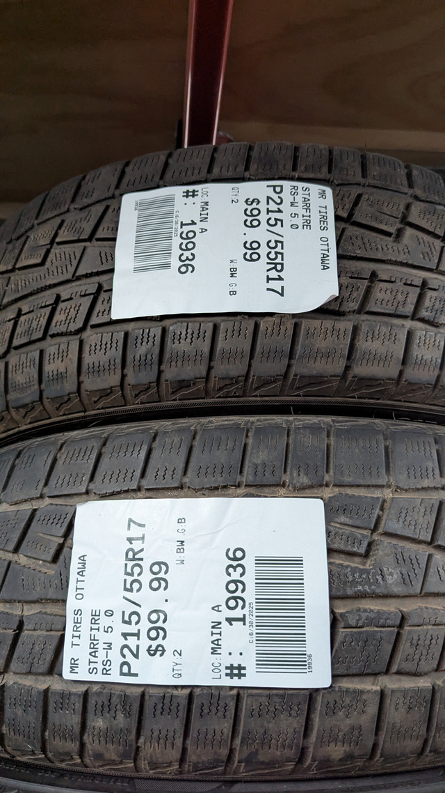 P215/55R17 215/55/17 STARFIRE RS-W 5.0 (winter tires) TAG# 19936 in Tires & Rims in Ottawa