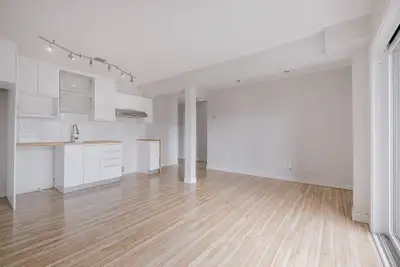 Grand 5 et demi dans un immeuble rénové, climatisé avec thermopompe, tranquille et sécurisé (caméras...