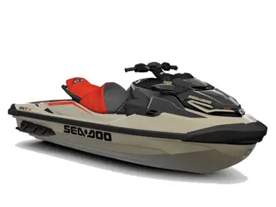 SAVE 4500 2025 Sea-Doo RXT-X™ 325 Metallic Tan / Lava Red PremiumThe RXT-X pairs a high octane attit...