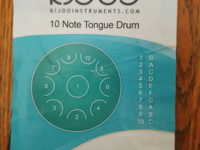 10 Note Tongue Drum Handpan By Kijoo in Drums & Percussion in City of Toronto - Image 4