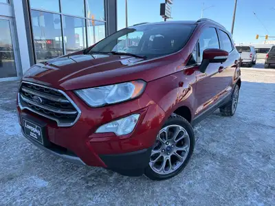 This 2018 Ford EcoSport Titanium offers big features in a compact, city-friendly SUV. Powered by a f...