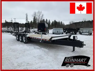 2026 Canada Trailers 82x22 10.5 Ton Equipment Trailer 22,680LB GVWR, 3 7000LB Axles with Easy Lube S...