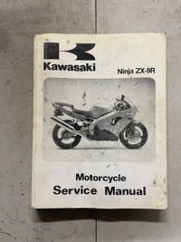 Sm323 Kawi Ninja ZX-9R ZX900 Motorcycle Service Manual