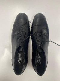 FLORSHEIM- MEN'S JET CAP OX FORMAL SHOES, BLACK , SIZE-7.5