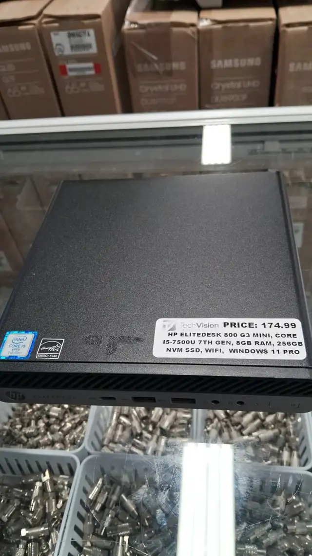 HP ELITEDESK 800G3 MINI, CORE I5-7500U 7TH GEN in Desktop Computers in City of Toronto - Image 2