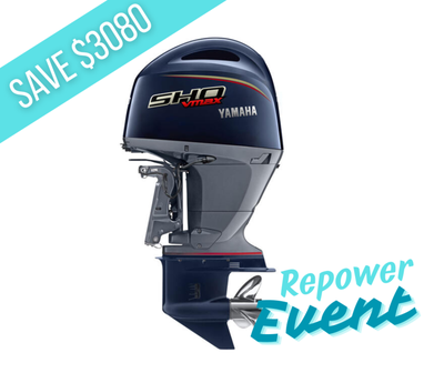 Yamaha Marine FourStroke VMax Sho VF175 / 175HP Save $3,080 Need to power something with a 20-inch t...