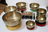 Vintage Hand Crafted Tibetian Singing Bowls