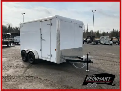 2026 Car Mate Trailers 7x12 HD Custom Cargo Trailer 7000LB GVWR, 2 3500LB Dexter Torflex Axle, Elect...