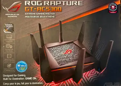 Extreme gaming router. This is opened box and everything is new check pictures. This was mistakenly...