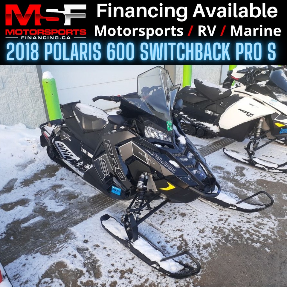 2018 POLARIS 600 SWITCHBACK PRO S (FINANCING AVAILABLE) | Snowmobiles ...