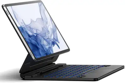 Samsung Galaxy Tab S9/S9 FE Case with Keyboard Magnetic Floating, View more