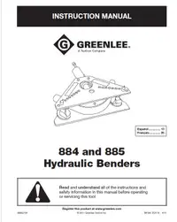 Greenlee bender 885 for sale.  All parts included.