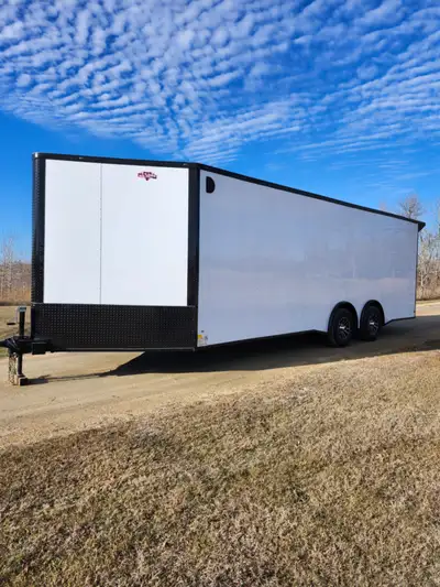 New in stock Black Diamond 8.5x24 plus 5' Ramp in V-nose. Beautifully optioned trailer! Features inc...