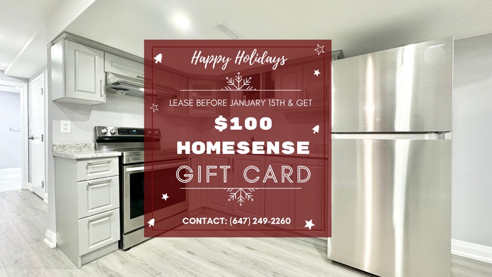 2 BED 1 BATH 1000 SQF BRAND NEW BASEMENT APARTMENT FOR RENT Long