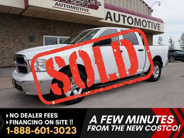2023 Dodge RAM 1500 SLT Crew Cab - SHORT BED | 4x4 | LOW KMS!!!
