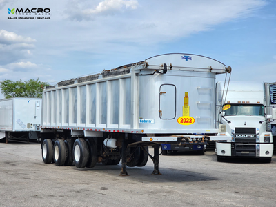 Welcome to Macro Truck Sales! 2022 COBRA TRIAXLE DUMP TRAILER COMBO 36ft. Triaxle Trailer Aluminum R...