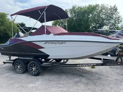 2026 Starcraft SVX 190 Full Windshield Upgraded Vmax 150 With Power steering Upgraded marine matt fl...