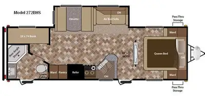 Please Call Us At 613.851.7326 with any questions? Sprinter Travel Trailer w/Rear Corner Bunk Beds,...