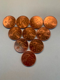 10 - 1 oz Copper Bullion Coins Unicorn Design 0.999 Fine Copper