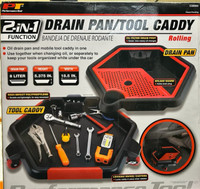 OIL DRAIN PAN AND TOOL CADDY