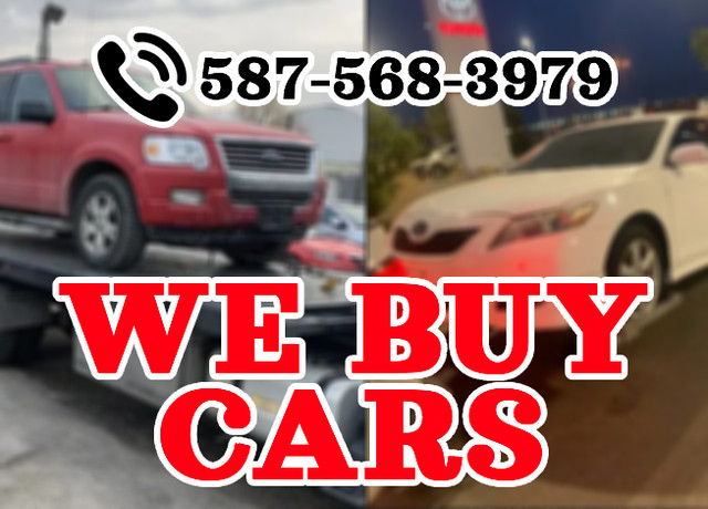 ➽WANTED ➽JUNK&SCRAP CAR REMOVAL ➽ CASH FOR CARS 587-568-3979 ➽ in Other Parts & Accessories in Edmonton