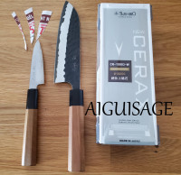 Aiguisage de couteau sur pierre japonaise affûtage knife sharpen