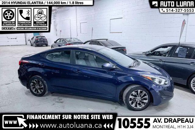 2014 HYUNDAI Elantra GL AIR CLIMATISE/MAGS/BLUETOOTH/CRUISE dans Autos et camions  à Ville de Montréal - Image 3