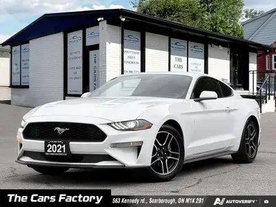 2021 Ford Mustang EcoBoost Fastback 1 OWNER | NO ACCIDENTS | WHITE ON BLACK THIS ONE DOESN’T JUST LO...