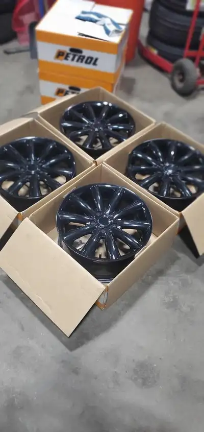 Black Alloy Rims Bolt Pattern:5x112 Bore:57.1mm Offset:50 Size:17x7.5 Tag: 125541 LOTS OF NEW AND US...