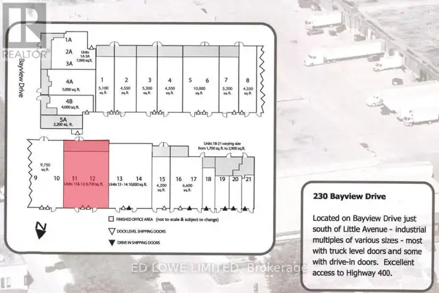 11 & 12 - 230 BAYVIEW DRIVE Barrie (0 East), Ontario in Commercial & Office Space for Rent in Barrie - Image 9