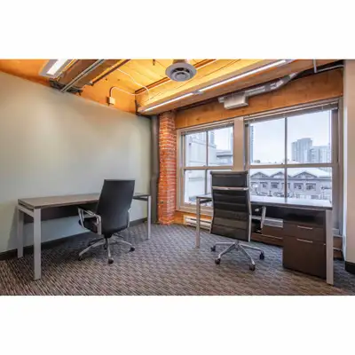 Get started right away with a ready-to-use office space to rent for two. Make a home for your busine...