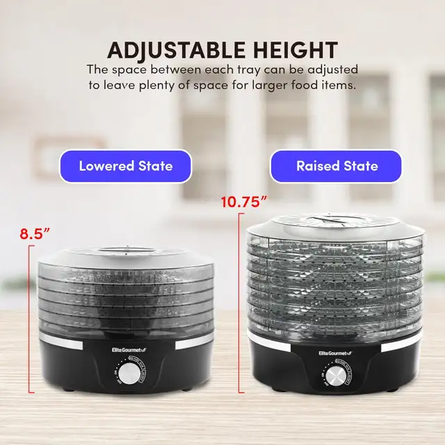 NEW ELITE GOURMET FOOD DEHYDRATOR 1016437 in Irons & Garment Steamers in Lethbridge - Image 3
