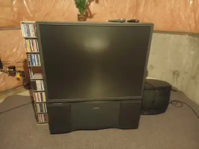 50 Inch Rear Projection Nostalgia TV and In MINT Condition, View more