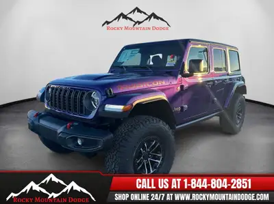 THIS 2026 JEEP 4-DR WRANGLER RUBICON “REIGN EDITION” COMES WITH A 3.6L V6, NAPPA HEATED LEATHER SEAT...